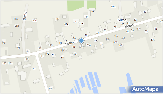 Sutno, Sutno, 77, mapa Sutno
