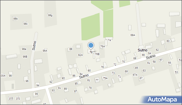 Sutno, Sutno, 78, mapa Sutno