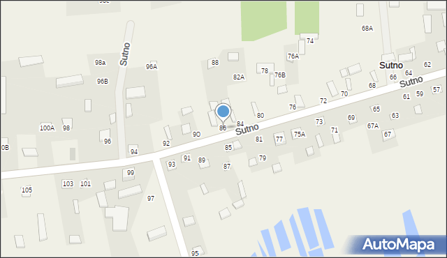 Sutno, Sutno, 86, mapa Sutno