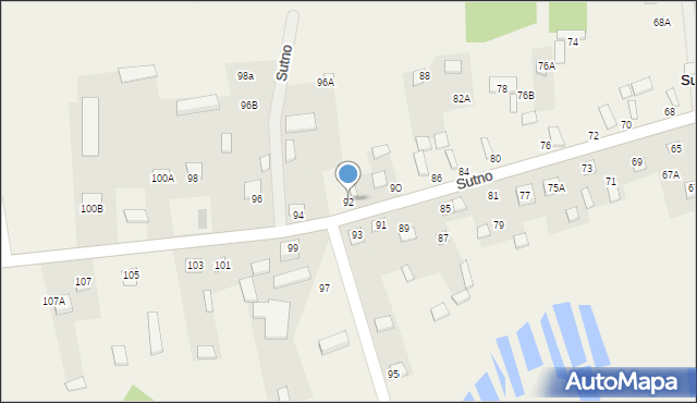 Sutno, Sutno, 92, mapa Sutno