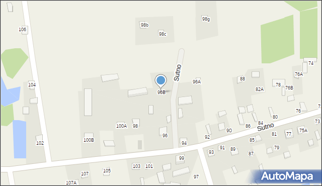 Sutno, Sutno, 96B, mapa Sutno