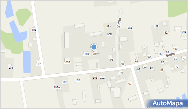 Sutno, Sutno, 98, mapa Sutno
