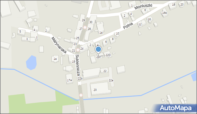 Świebodzin, Sukiennicza, 22c, mapa Świebodzin