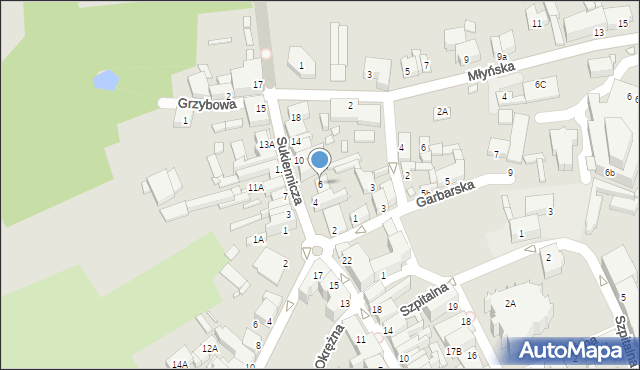 Świebodzin, Sukiennicza, 6, mapa Świebodzin