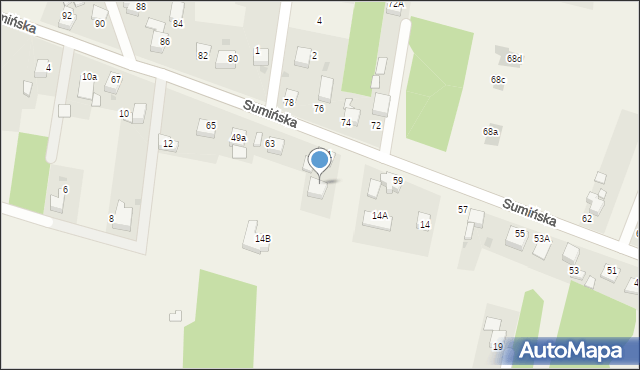 Szczerbice, Sumińska, 14c, mapa Szczerbice