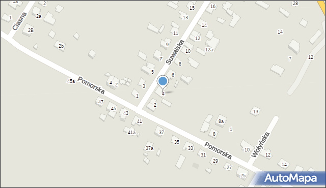 Szczytno, Suwalska, 4, mapa Szczytno