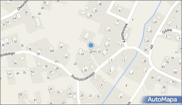 Targowiska, Suchodolskiego Macieja, ks., 12, mapa Targowiska