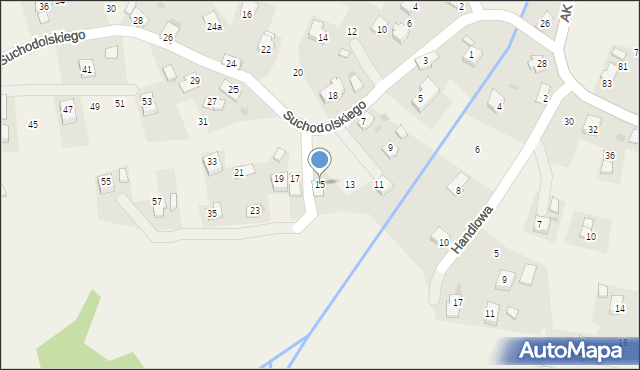 Targowiska, Suchodolskiego Macieja, ks., 15, mapa Targowiska