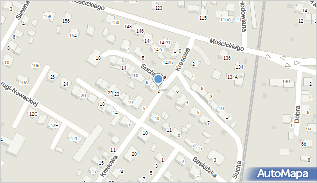 Tarnów, Sucha, 2, mapa Tarnów
