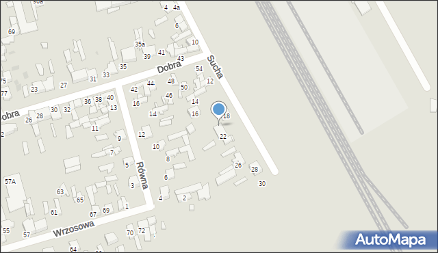 Tomaszów Mazowiecki, Sucha, 20, mapa Tomaszów Mazowiecki