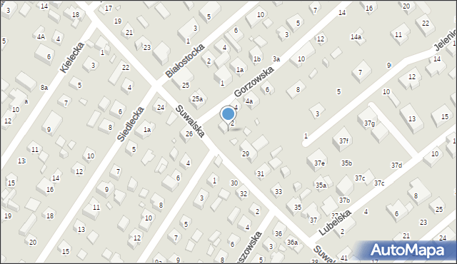 Toruń, Suwalska, 27, mapa Torunia