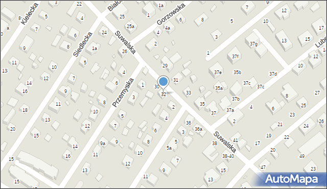 Toruń, Suwalska, 32, mapa Torunia