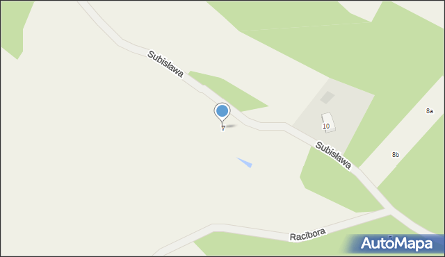 Trzepowo, Subisława, 7, mapa Trzepowo