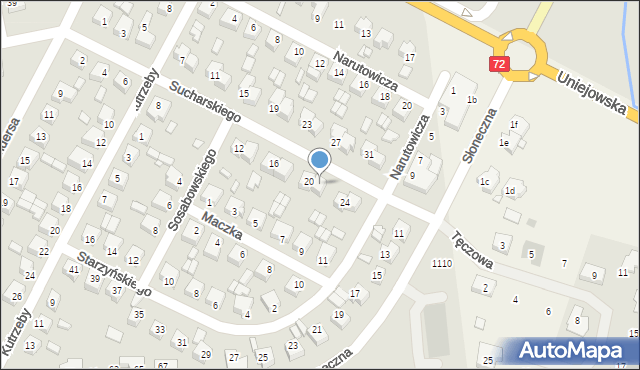 Turek, Sucharskiego Henryka, mjr., 22, mapa Turka