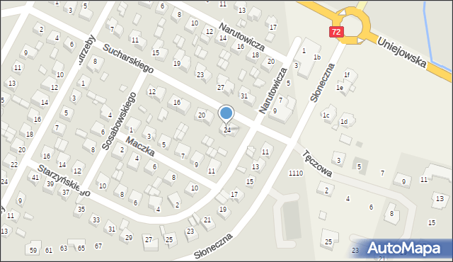 Turek, Sucharskiego Henryka, mjr., 24, mapa Turka