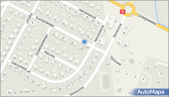 Turek, Sucharskiego Henryka, mjr., 26, mapa Turka