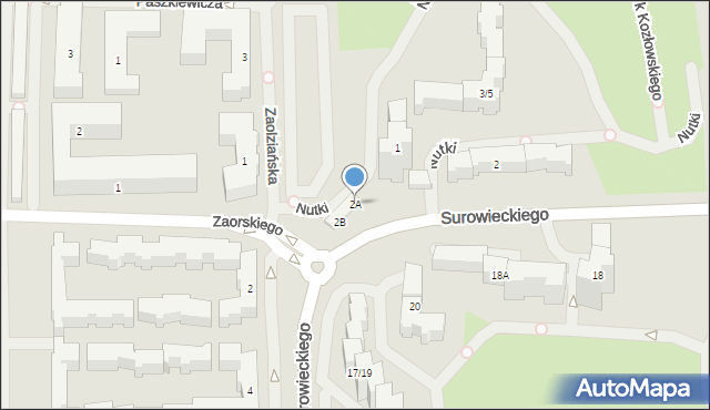 Warszawa, Surowieckiego Wawrzyńca, 2A, mapa Warszawy