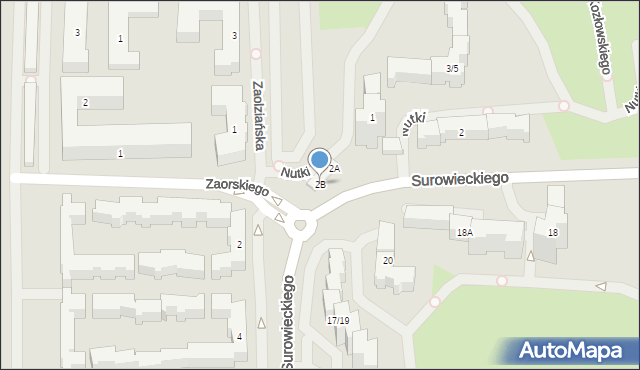 Warszawa, Surowieckiego Wawrzyńca, 2B, mapa Warszawy
