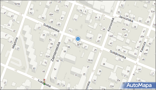 Warszawa, Sulejkowska, 29, mapa Warszawy