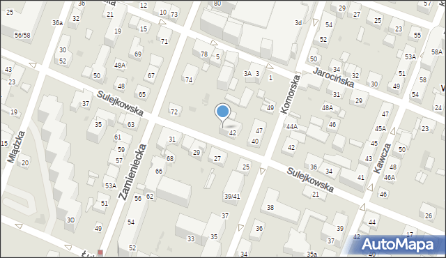 Warszawa, Sulejkowska, 44, mapa Warszawy