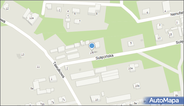 Warszawa, Sulęcińska, 1/5, mapa Warszawy