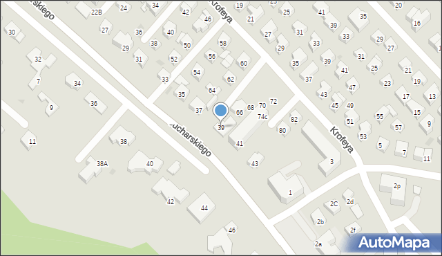 Wejherowo, Sucharskiego Henryka, mjr., 39, mapa Wejherowo