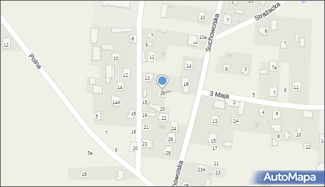 Wohyń, Suchowolska, 18, mapa Wohyń