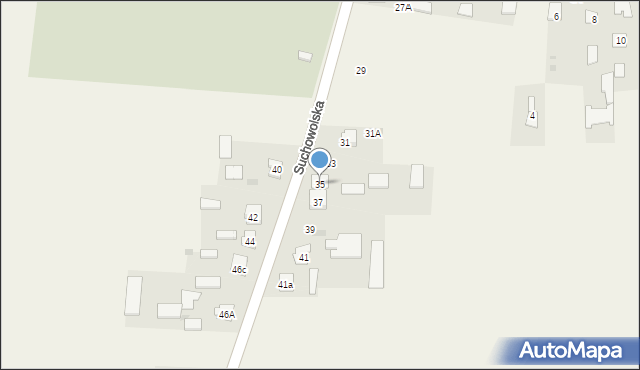 Wohyń, Suchowolska, 35, mapa Wohyń