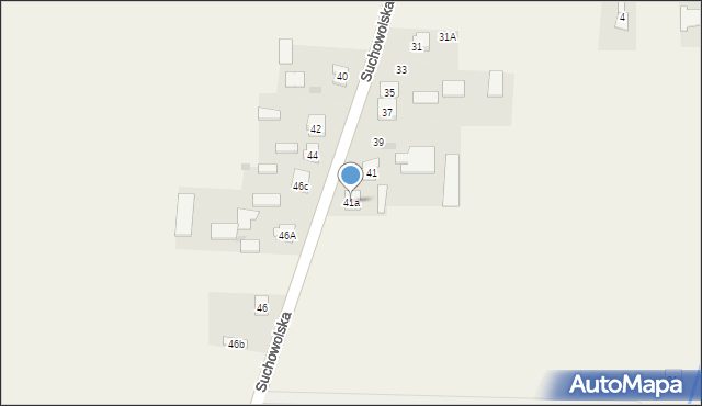 Wohyń, Suchowolska, 41a, mapa Wohyń