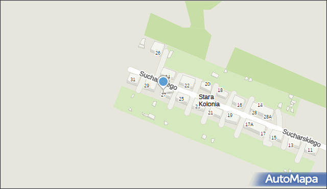 Wojkowice, Sucharskiego Henryka, mjr., 27, mapa Wojkowice