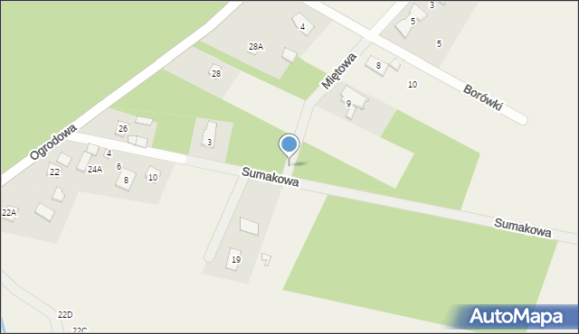 Wólka Pracka, Sumakowa, 5, mapa Wólka Pracka