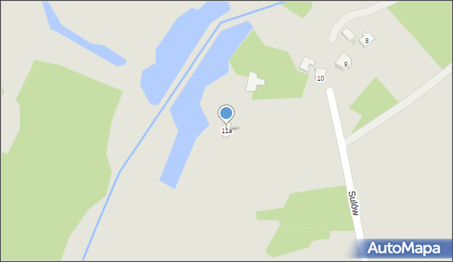 Woźniki, Sulów, 11a, mapa Woźniki