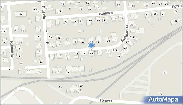 Wrocław, Sulejowska, 11, mapa Wrocławia