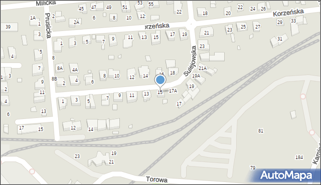 Wrocław, Sulejowska, 15, mapa Wrocławia