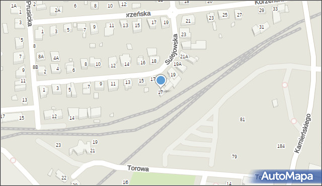 Wrocław, Sulejowska, 17, mapa Wrocławia