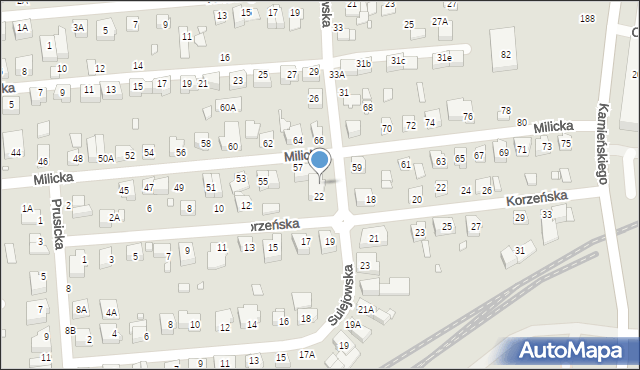 Wrocław, Sulejowska, 24, mapa Wrocławia