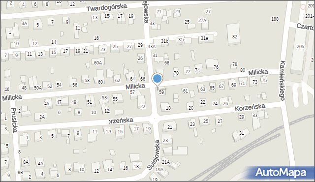 Wrocław, Sulejowska, 29, mapa Wrocławia