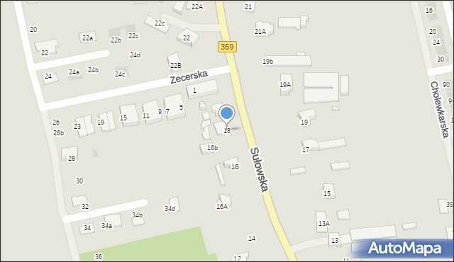 Wrocław, Sułowska, 18, mapa Wrocławia