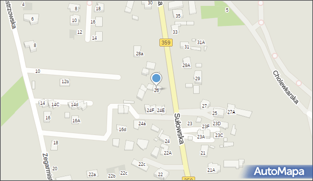 Wrocław, Sułowska, 26, mapa Wrocławia