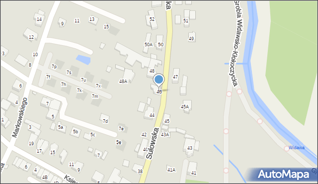 Wrocław, Sułowska, 46, mapa Wrocławia