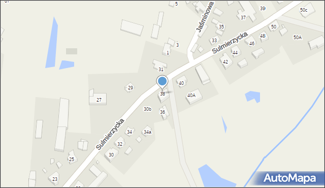 Wszewilki, Sulmierzycka, 38, mapa Wszewilki