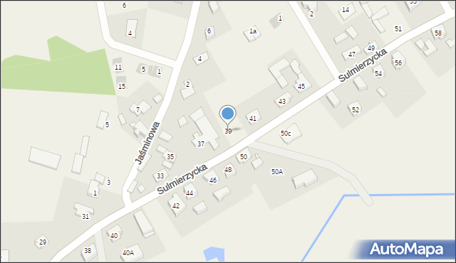 Wszewilki, Sulmierzycka, 39, mapa Wszewilki