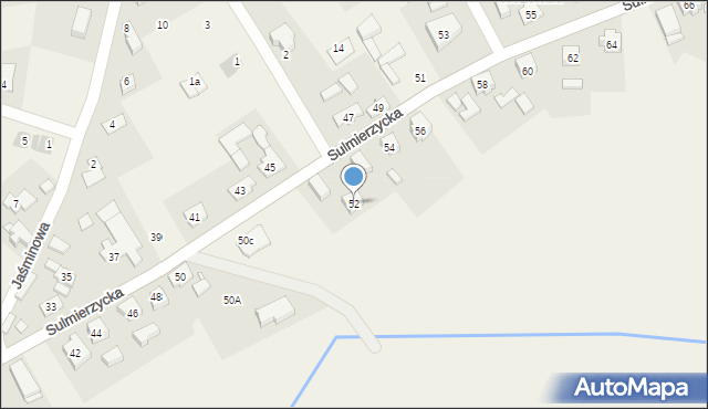 Wszewilki, Sulmierzycka, 52, mapa Wszewilki