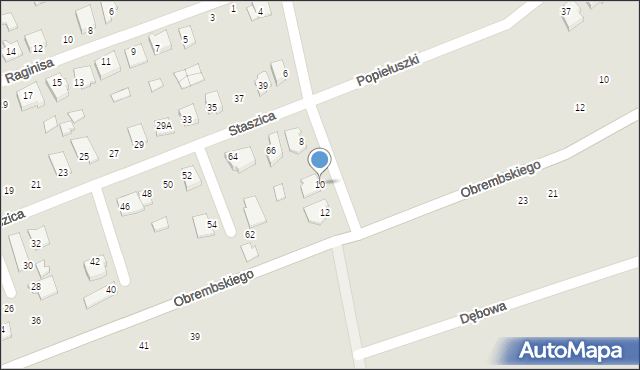 Wysokie Mazowieckie, Sucharskiego Henryka, mjr., 10, mapa Wysokie Mazowieckie