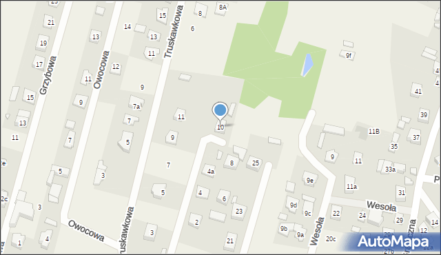 Zagościniec, Sucha, 10, mapa Zagościniec