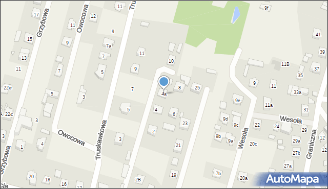 Zagościniec, Sucha, 4a, mapa Zagościniec