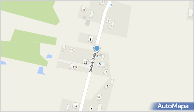 Zblewo, Suche Bagno, 1c, mapa Zblewo