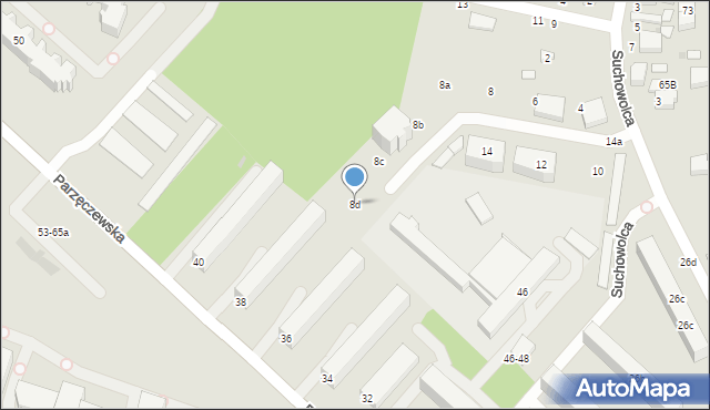 Zgierz, Suchowolca Stanisława, ks., 8d, mapa Zgierz