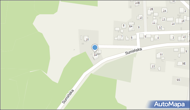 Zwonowice, Sumińska, 14, mapa Zwonowice
