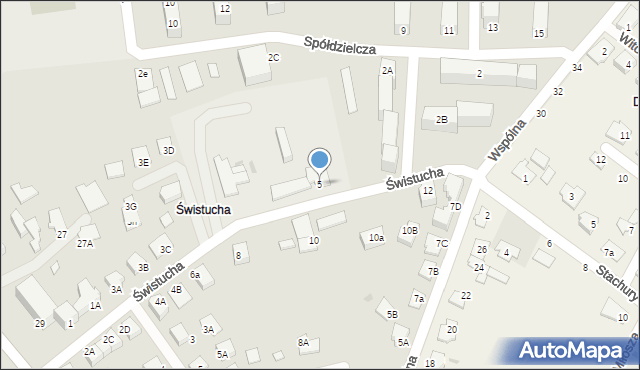 Aleksandrów Kujawski, Świstucha, 5, mapa Aleksandrów Kujawski